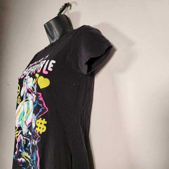 JOJO'S BIZARRE ADVENTURE SS T Shirt Womens S Black Multi Diamond Is Unbreakable - Picture 8 of 10